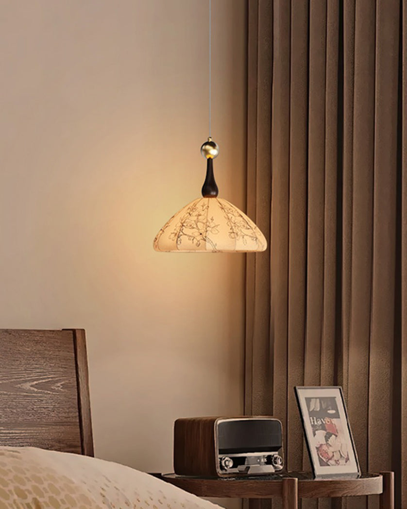 Vintage fabric wall lamp room pendant light