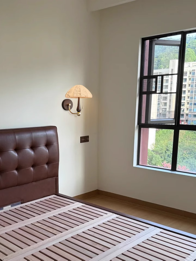 Vintage fabric wall lamp room pendant light