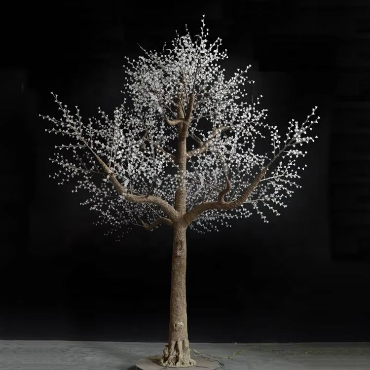 Warm white LED super high simulation cherry blossom tree 4.8m daytime view