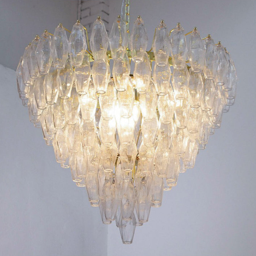 Stained glass French Murano designer living room chandelier dining room bedroom lamp