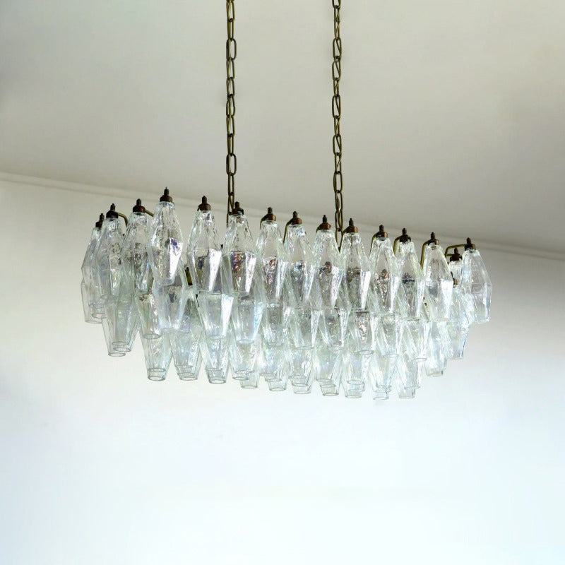 Murano French Vintage Glass Dining Room Light Chandelier