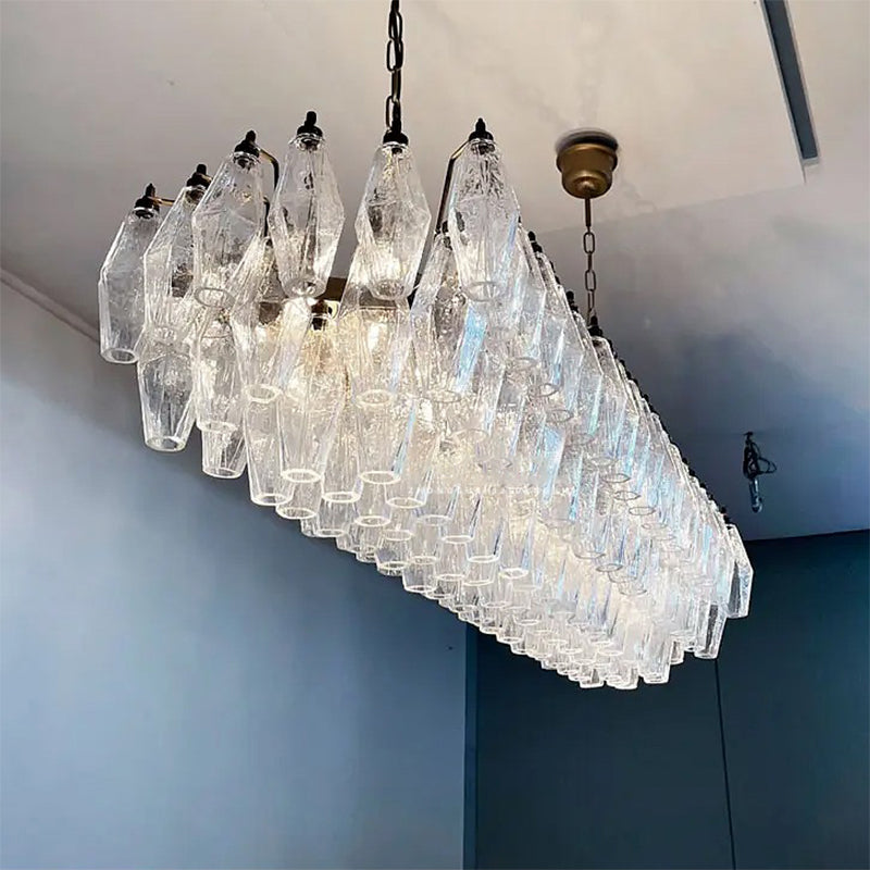 Murano French Vintage Glass Dining Room Light Chandelier