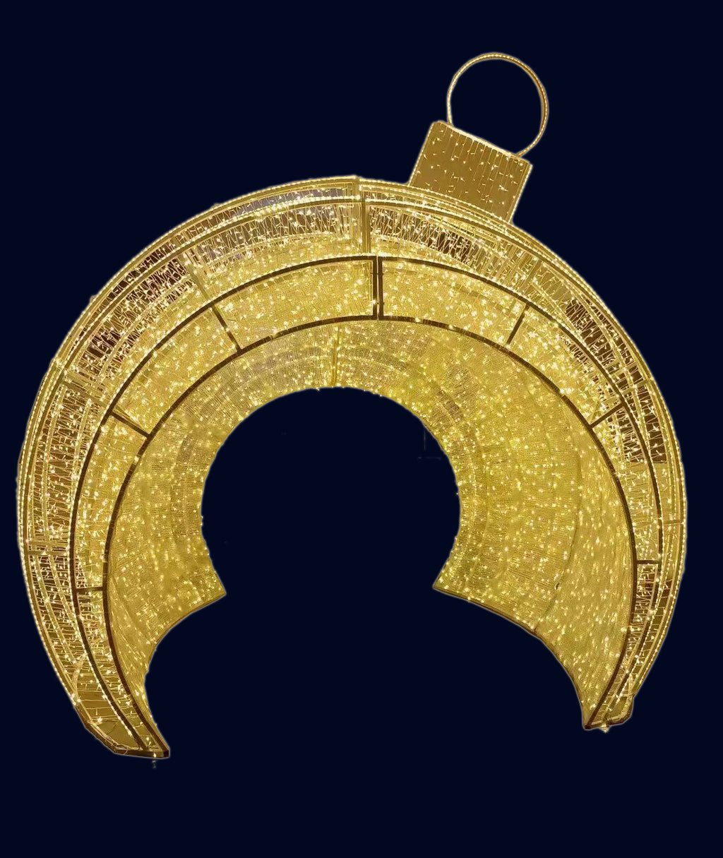 Large outdoor commercial decorative ball mall decoration LED 3D motif light Christmas decorative light