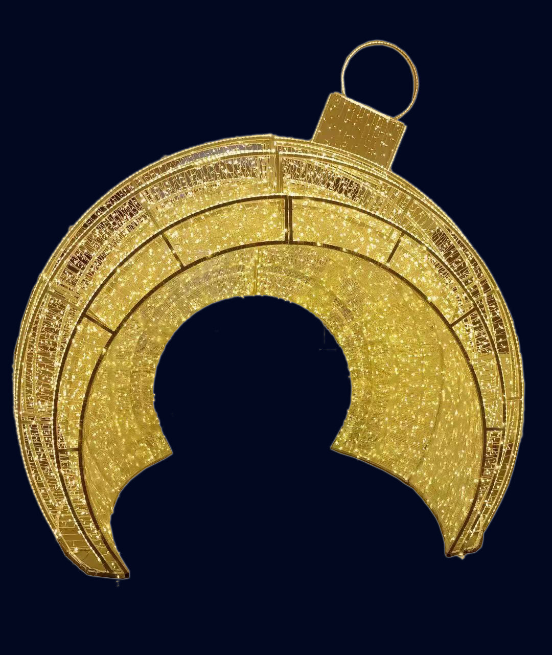 Large outdoor commercial decorative ball mall decoration LED 3D motif light Christmas decorative light