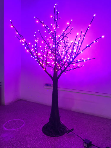 LED purple glowing tree light