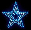 LED star neon motif light for Christmas street and mall display