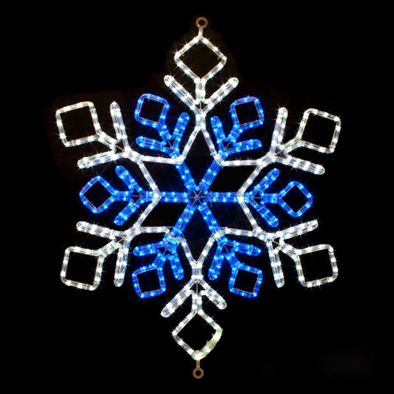 New year christmas holiday decoration lamp LED snowflake rope light 2D ...
