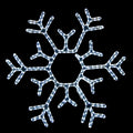 LED snowflake neon light detail for New Year and Christmas decoration