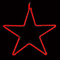 LED star rope light detail for New Year and Christmas decoration