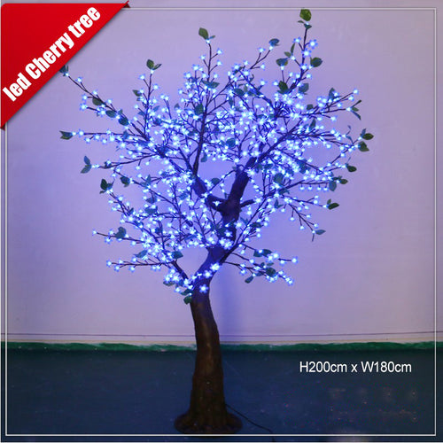 2m LED cherry blossom tree light in blue color for event decor