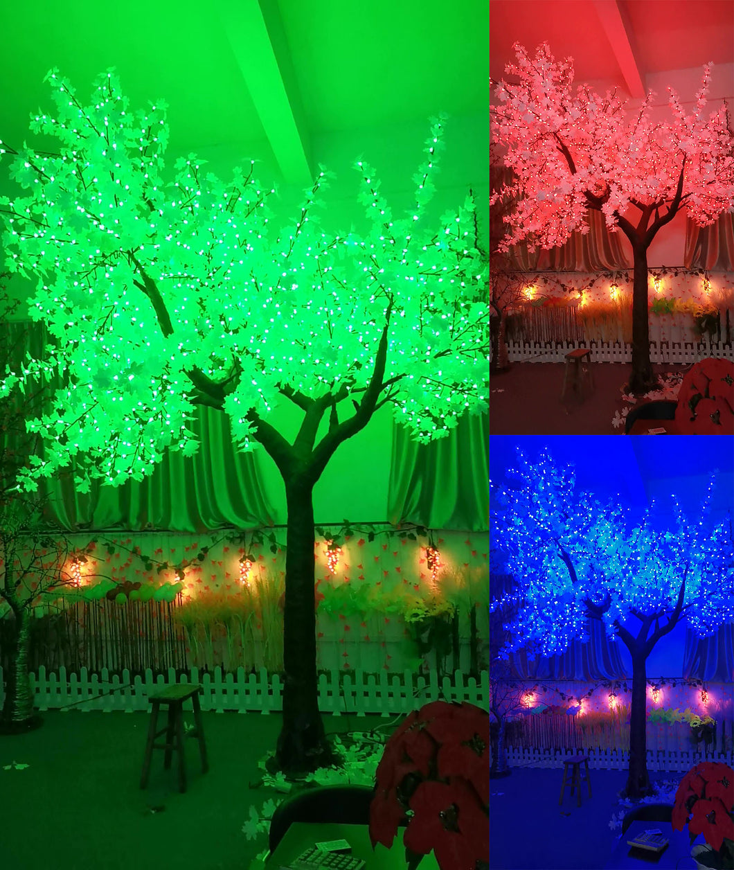 Outdoor LED maple tree lights RGB Christmas tree lights Holiday Decorative Lighting High:4m(13.1ft）