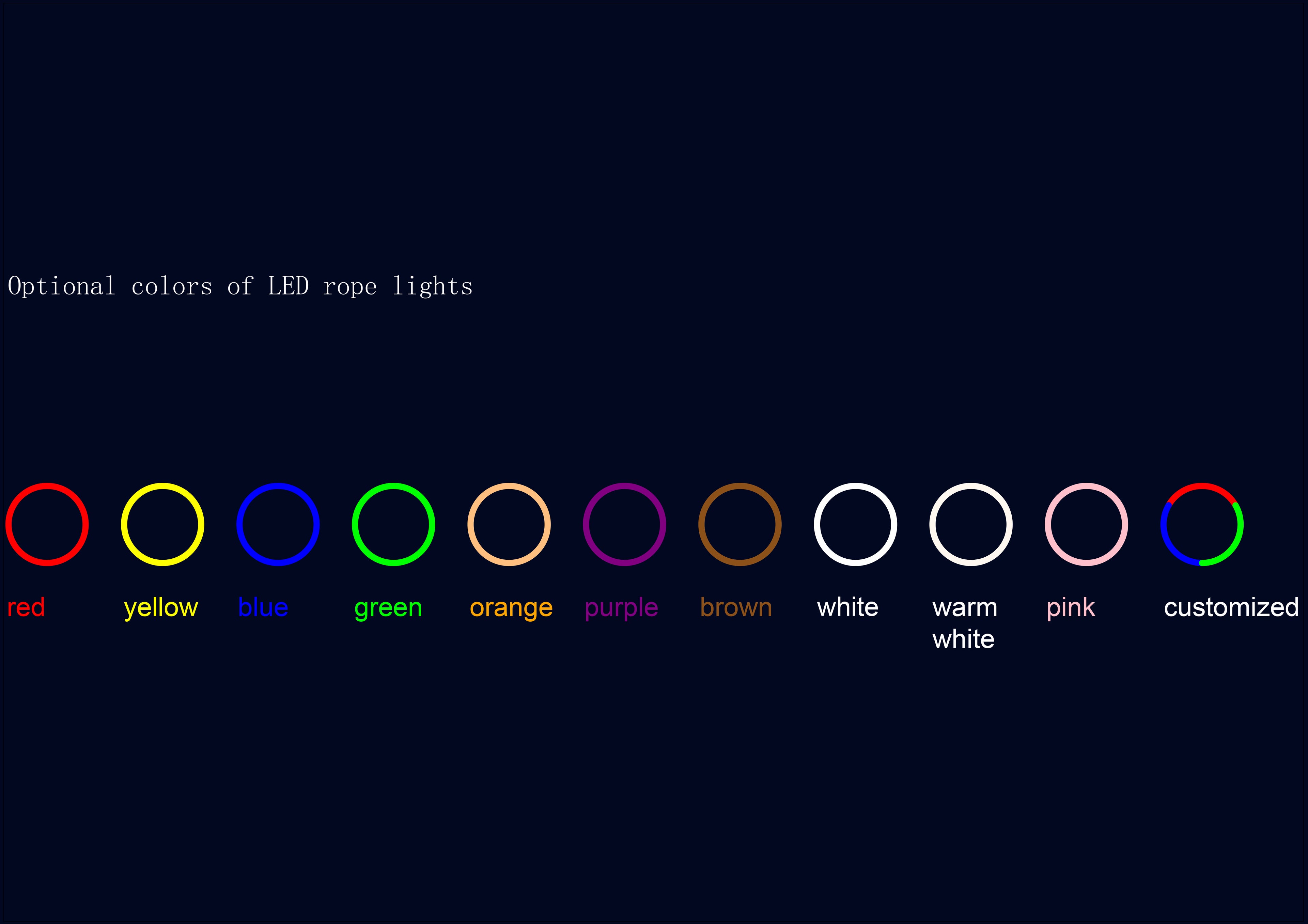 Outdoor Christmas Decorative 2D Animated motif Lights LED Rope Lights