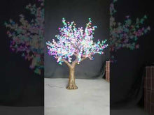 Load and play video in Gallery viewer, Outdoor LED cherry blossoms tree lights RGB Holiday Decorative Lighting Height 2.5m(8.2ft)

